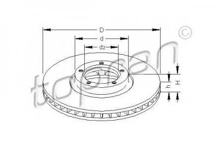 ДИСК ТОРМОЗНОЙ (FORD, MNB) 301166755