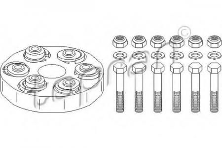 ЭЛАСТИЧНАЯ МУФТА ПРИВОДНОГО ВАЛА 400615
