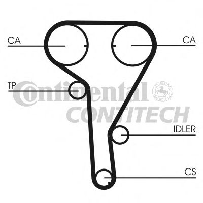   OPEL ASTRA H 1.6-1.8 Z16XEP Z=14624 03> CT1077