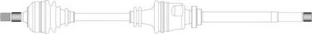   905MM ABS PEUGEOT 406 1.6-2 PE3174