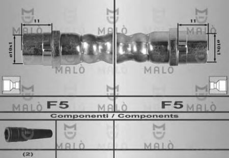 ШЛАНГ ТОРМОЗНОЙ ПЕРЕДН. AUDI A6 04- 80164