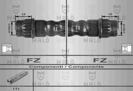ШЛАНГ ТОРМОЗНОЙ ЗАДН. PEUGEOT 405 87-96, 605 89-99 8535