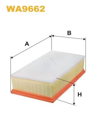 ВОЗДУШНЫЙ ФИЛЬТР WA9662