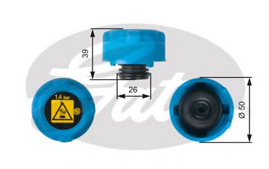 КРЫШКА РАСШИРИТЕЛЬНОГО БАЧКА СИСТЕМЫ ОХЛАЖДЕНИЯ RC216