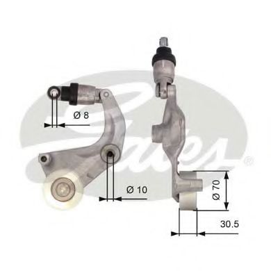 РОЛИК ПРИВОДНОГО РЕМНЯ HONDA CIVIC VII 1.8 06> T39110