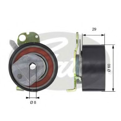     PEUGEOT 406 1.8 16V AUTOMATIC TENSIONER 11/95> T43050