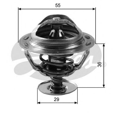  CITROEN: BERLINGO 96-, BERLINGO  96-, BX 82-94, BX Break 83-94, C15 84-05, C15  87-00, C5 01-04, C5 04-, C5 Break 01-04, C5 Break 04- TH12283G2 Gates
