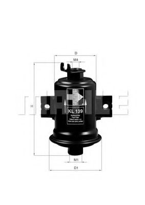   Toyota h=114.0 d=55.5 Knecht KL139 KNECHT