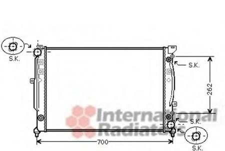 РАДИАТОР, ОХЛАЖДЕНИЕ ДВИГАТЕЛ 03002125