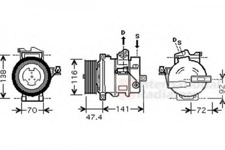 КОМПРЕССОР КОНДИЦИОНЕРА 0200K188