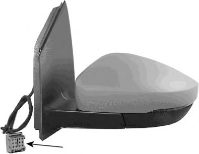 ELECTRICAL MIRROR R; POLO -11/09 PRIM 5829824