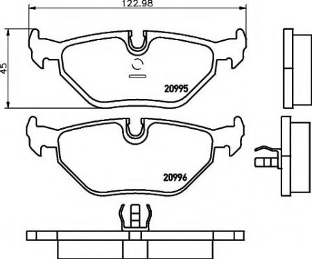     BMW: 3 86-92, 3 94-98, 3  88-91, 3  94-99, 3  92-99, 5 88-95, 5 TOURING 91-97, 7 86-94, Z3 97-03, Z3  98-03 2099501