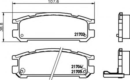     SUBARU: IMPREZA 92-00, IMPREZA  95-00, IMPREZA  92-00, LEGACY I 89-94, LEGACY I  89-94, LEGACY II 94-99, LEGACY II  2170301 TEXTAR