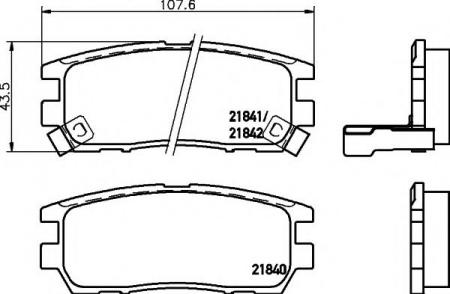     MITSUBISHI: PAJERO CLASSIC 02-, PAJERO II 90-00, PAJERO II   90-00, SPACE GEAR 95-00 2184002