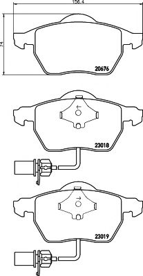     AUDI: A4 00-07, A4 04-, A4 AVANT 00-04, A4 AVANT 04-, A4  02-, A6 97-05, A6 04-, A6 AVANT 97-05, A6 AVANT 05-,  SKODA: SUPERB 02- 2301802