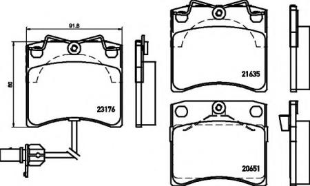 КОЛОДКИ ТОРМОЗНЫЕ 2317602