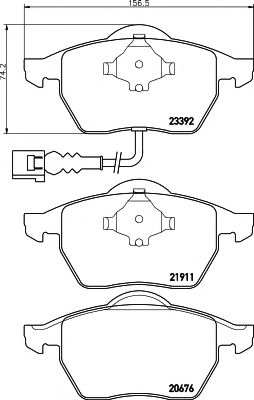     AUDI: A3 96-, TT 98-, TT ROADSTER 99-,  SEAT: IBIZA IV 04-, LEON 99-, TOLEDO II 99-06,  SKODA: OCTAVIA 97-, OCTAVIA COMBI 98-,  VW: BORA 9 2339201