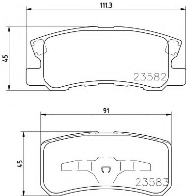     CITROEN: C-CROSSER 07-,  MITSUBISHI: GALLOPER 99-, GRANDIS 04-, OUTLANDER 07-, PAJERO II 90-00, PAJERO II   90-00, PAJERO II 2358202