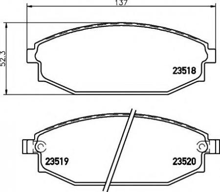     HY: GALLOPER I 91-98, GALLOPER II 98-, MITSUBISHI: GALLOPER 99- 2351801