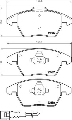     AUDI: A3 03-, A3 SPORTBACK 04-, A3  08-, TT 06-, TT ROADSTER 07-,  SEAT: ALTEA 04-, ALTEA XL 06-, LEON 00-, TOLEDO III 04-,  SKODA: 2358701