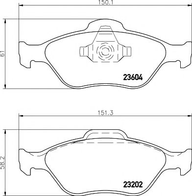     FORD: FIESTA IV 95-02, FIESTA V 01-, FIESTA VAN 03-, FIESTA  98-, FUSION 02-, KA 03-, PUMA 97-, STREET KA 03-05,  MAZDA: 2 03- 2360406
