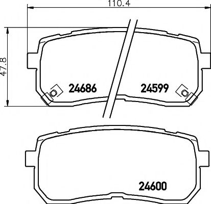     HY: IX55 3.0 V6 CRDI 08-  KIA: CARNIVAL III 2.7 V6/2.9 CRDI/2.9 CRDI LX 05- 2459901