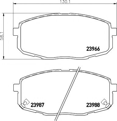     HY: I30 07-, I30 CW  08-,  KIA: CARENS II 02-, CEED  06-, CEED  07-, PRO CEED 08- 2396601