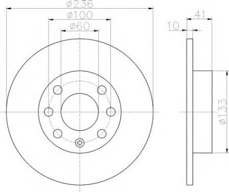 ДИСК ТОРМОЗНОЙ OPEL KADETT E/CORSA ПЕРЕД. 1 ШТ (MIN 2 ШТ) 92020800