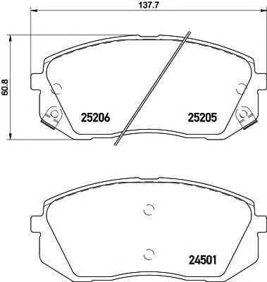  . KIA/HY IX35/I40/SPORTAGE 10]/CARENS III . - 2520501