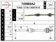   937mm D48 ABS Peugeot 605, Citroen XM 2.0/2.1D BE3 89> T29068A2 Eai