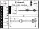   865MM D29 ABS PEUGEOT PARTNER, CITROEN BERLINGO 1.8/1.9D BE3 96> T29140A1