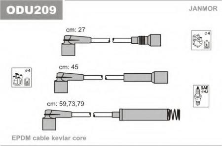    OPEL: CALIBRA A 90-97, KADETT E 90-91, KADETT E  85-91, KADETT E  85-91, VECTRA A 88-95, VECTRA A  88-95 ODU209