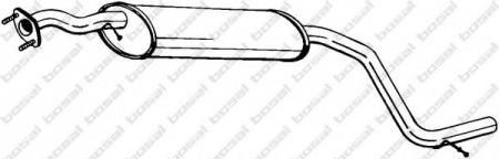 СРЕДНЯЯ ЧАСТЬ ГЛУШИТЕЛЯ ДЛЯ FORD MONDEO 1, 6/1, 8 16V 98-00 283-565