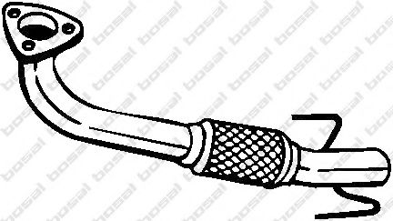 ТРУБА ГЛУШИТЕЛЯ ПРИЕМНАЯ OPEL VECTRA 2.2I 02-04 751379