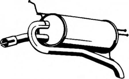 ГЛУШИТЕЛЬ СИСТЕМЫ ВЫПУСКА, ЗАДНИЙ 16037