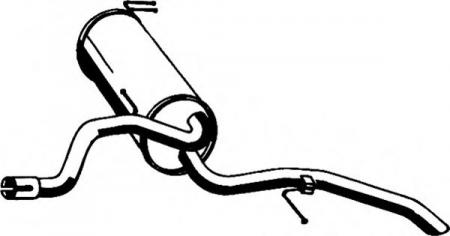 ГЛУШИТЕЛЬ ЗАДН. 16044