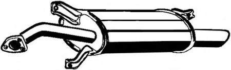 ГЛУШИТЕЛЬ СИСТЕМЫ ВЫПУСКА, ЗАДНИЙ 18008