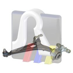 РЫЧАГ ПОДВЕСКИ Л. CITROEN: C8, PEUGEOT: 807 ALL 02- 96-00587-2