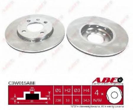 ТОРМОЗНОЙ ДИСК C3W015ABE