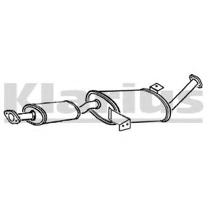 ГЛУШИТЕЛЬ СРЕД. NISSAN TERRANO II (93-99) 240110