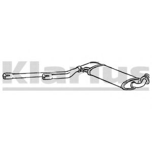 ГЛУШИТЕЛЬ СРЕД. AUDI 100 90-94 240499