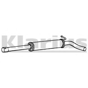 ГЛУШИТЕЛЬ СРЕДН.Ч. SKODA FABIA 99-, VW POLO 220748