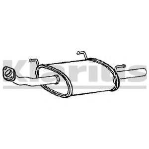 ГЛУШИТЕЛЬ ЗАДН.Ч. NISSAN ALMERA N16 02- 210843