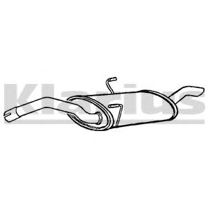 ГЛУШИТЕЛЬ ЗАДНЯЯ ЧАСТЬ CITROEN JUMPY / FIAT SCUDO / PEUGEOT EXPERT 1.9D 00-07 230896