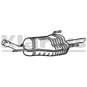 ГЛУШИТЕЛЬ ЗАДНЯЯ ЧАСТЬ OPEL ASTRA G 1.6I -8V/16V 03-04 (WAGON) 220917