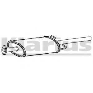 ГЛУШИТЕЛЬ СРЕДНИЙ FORD TRANSIT 06- 240865