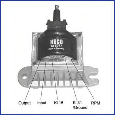 КАТУШКА ЗАЖИГАНИЯ HUCO 138077