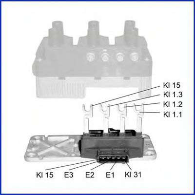 КАТУШКА ЗАЖИГАНИЯ FORD: GALAXY 2.8 I V6/2.8 I V6 4X4 95-06  MERCEDES-BENZ: V-CLASS V 280 96-03  VW: CORRADO 2.9 VR6 87-95, GOLF III 2.8 VR6/2.9 VR6 SYNCRO 91-97 138428