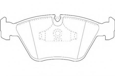 КОЛОДКИ BMW E36/E46/E34/E32 1.8I-5.0I/2.5TD/TDS 24V 88- ПЕР WBP20968A
