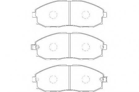 КОЛОДКИ ДИСКОВЫЕ П. HY H-1 / STAREX 2.4 / 2.5D / TD / CRDI 97> WBP23536A